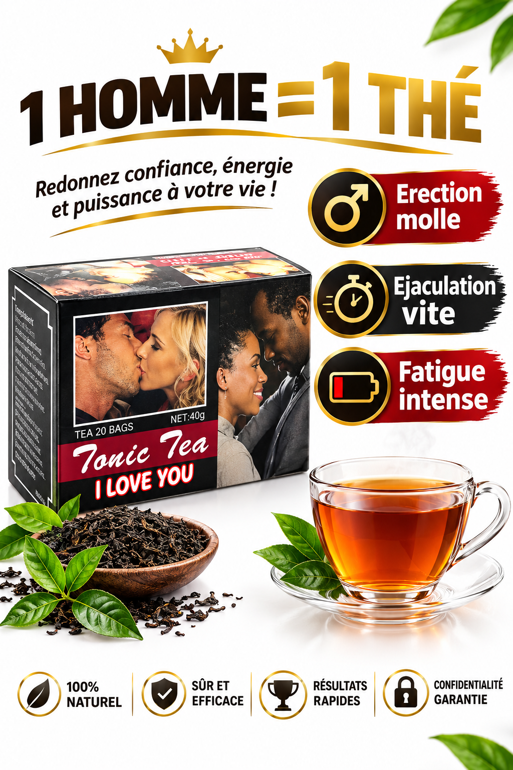 Thé Tonic pour des hommes de valeurs