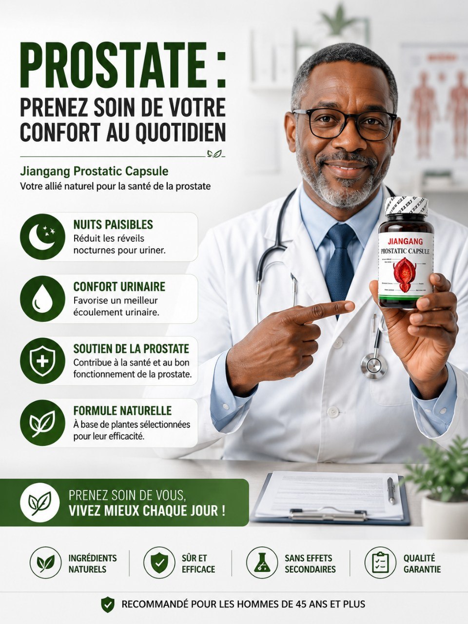 Jiangang Prostatic Capsule- problèmes de prostate et problème erectile