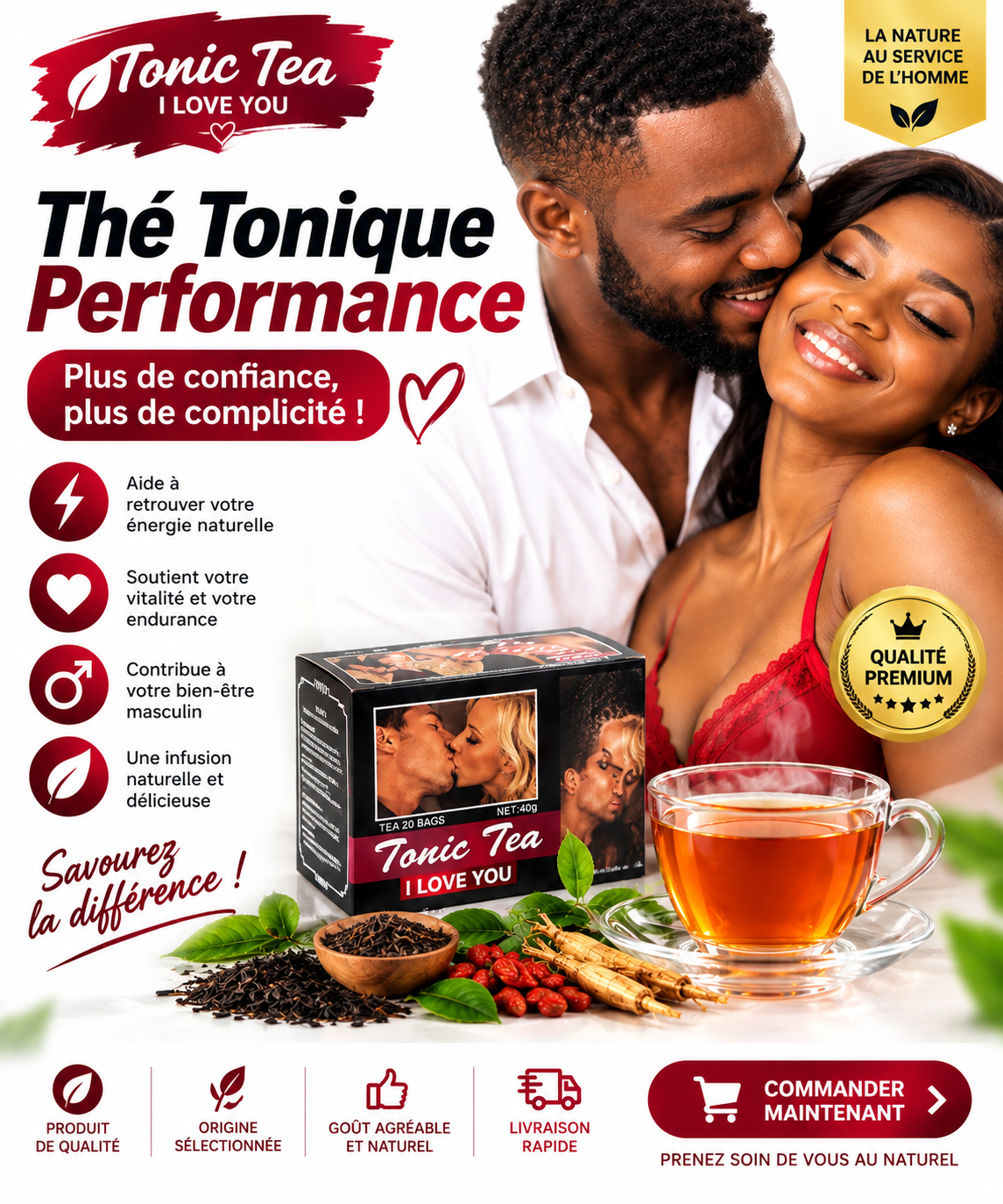 Thé Tonic pour des hommes de valeurs