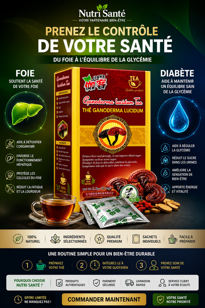 THÉ GANODERMA LUCIDUM (REISHI) — VOTRE ALLIÉ BIEN-ÊTRE AU QUOTIDIEN
